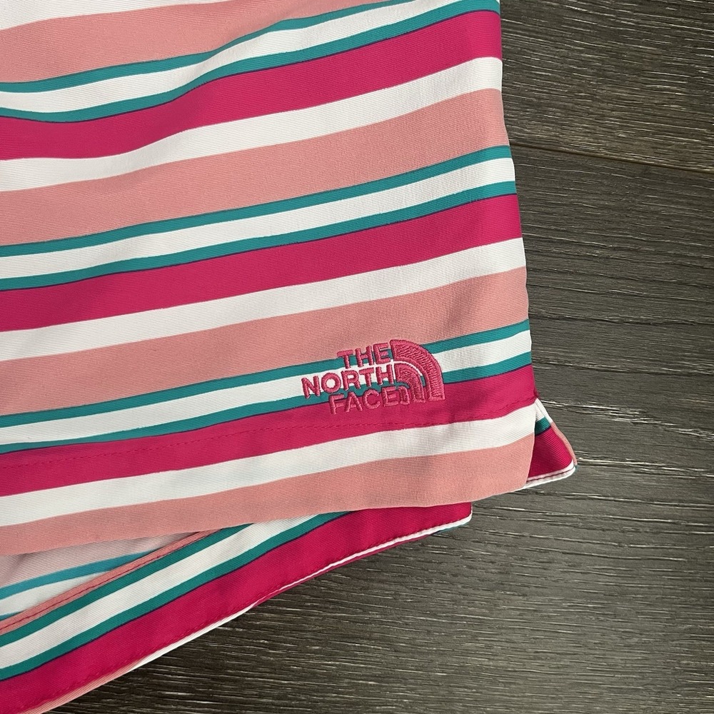 The‎ North Face Class V Shorts Women's Size Small Striped Flashdry Pink Gorpcore - Picture 2 of 8